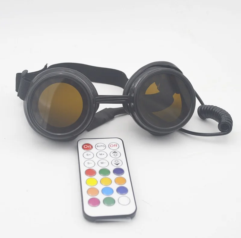 Fashion Black Frame  Pixel Led Goggles