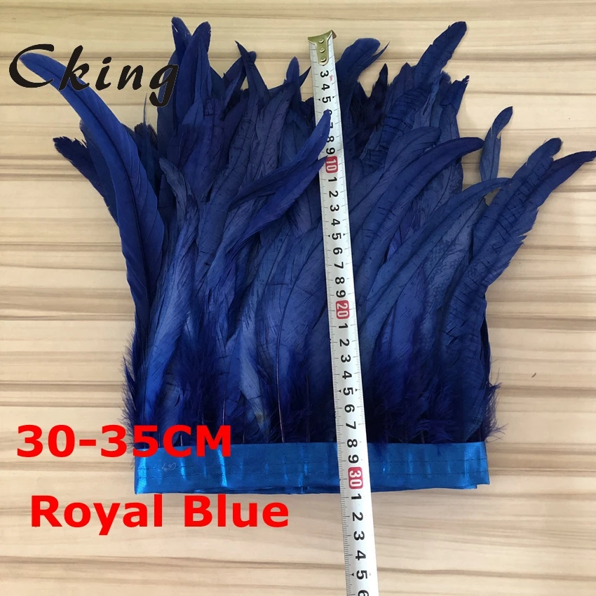 Free shipping new design 2 Meters/lot Rooster Coque Tail Fringes 30-35cm Sewing on Rooster feather trimming/ribbon 27 colors