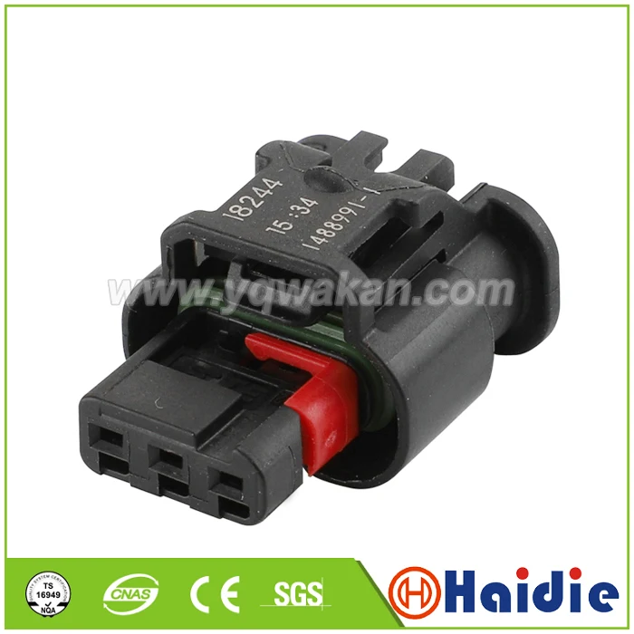 

Free shipping 5sets 3pin female auto waterproof wiring electrical cable harness connector HD032YB-1.2-21