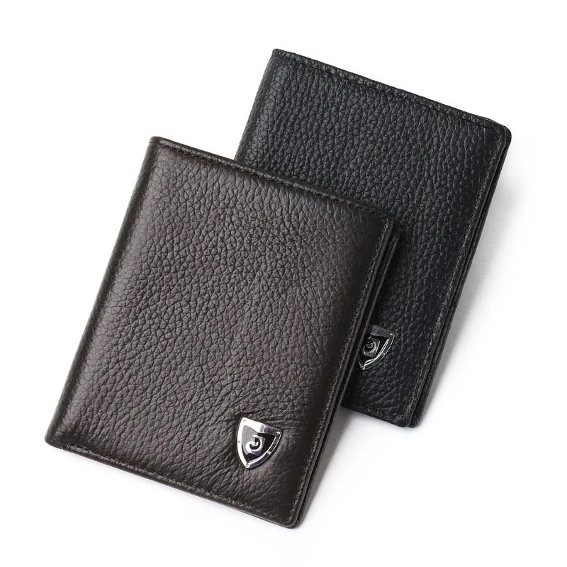 

New Fashion Wallet Men Small PU Leather Purses Ultra-thin Purse Mini Money Credit Card Holder Solid Short Men's Purse Portfel