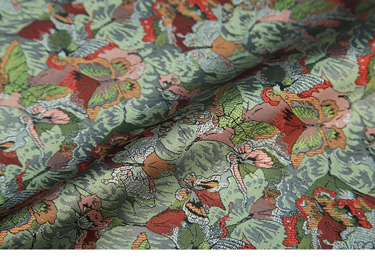 High quality 3D jacquard brocade fabric for dress cushion cover curtain table patchwork upholstery diy handmade cloth