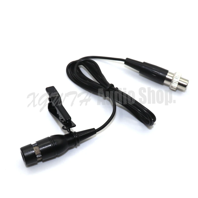 Micrófono de solapa con Clip de corbata, condensador hipercardioide, transmisor TA4F Lock Mini XLR de 4 pines, para Mipro Wireless Body-Pack