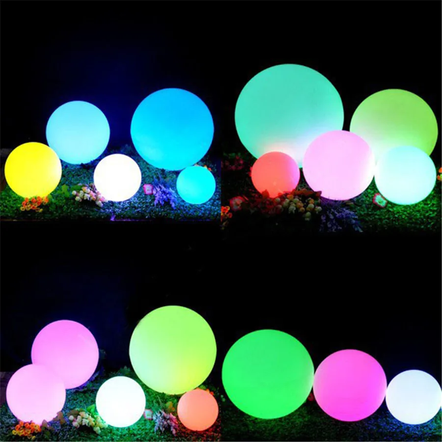LED Outdoor Garden Decorative Ball Landscape Light Remote Control RGB Colorful Waterproof LED Pool Lawn Lamp Christmas Holiday
