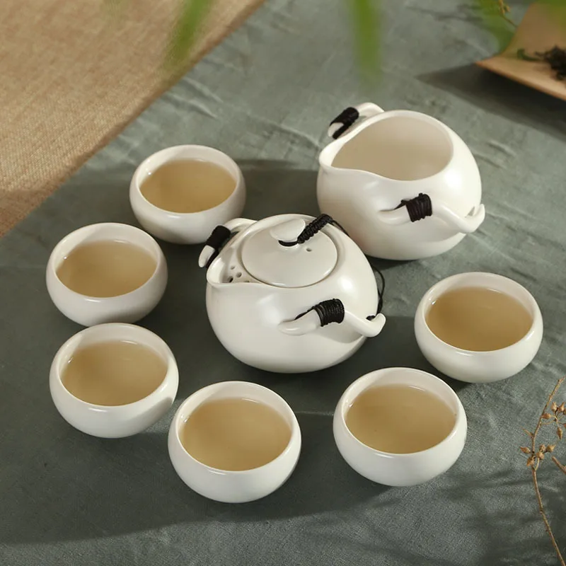 

[Yan Mountain] Penguin teapot 8 sets of new Chinese kung fu tea wholesale creative new listing