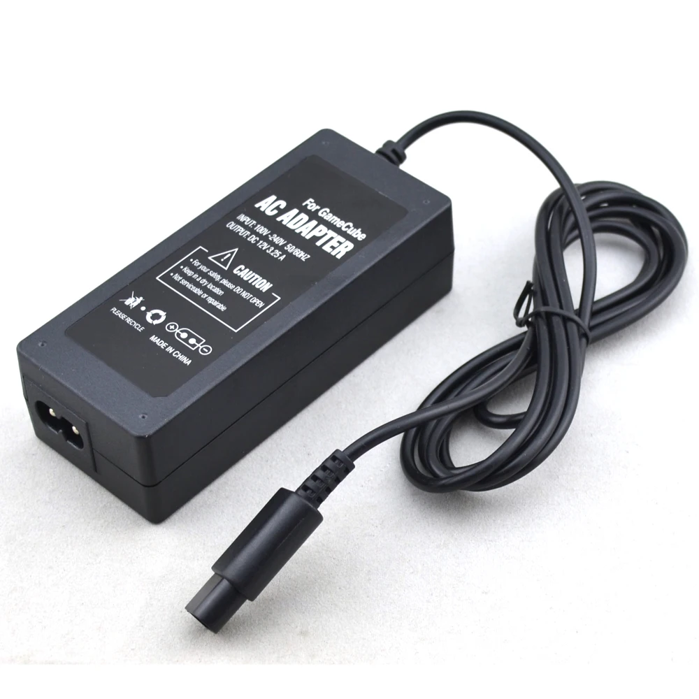 محول طاقة التيار المتردد ، قابس الولايات المتحدة الأمريكية لـ N GC ، لوحدة تحكم gamecube ، مع كابل الطاقة