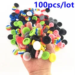 100 sztuk PS4 silikonowa zatyczka Thumbstick Thumb Stick Guards pokrywy skrzynka skóry uchwyt joysticka dla PS4 Xbox one 360 kontroler PS4 Pro Slim