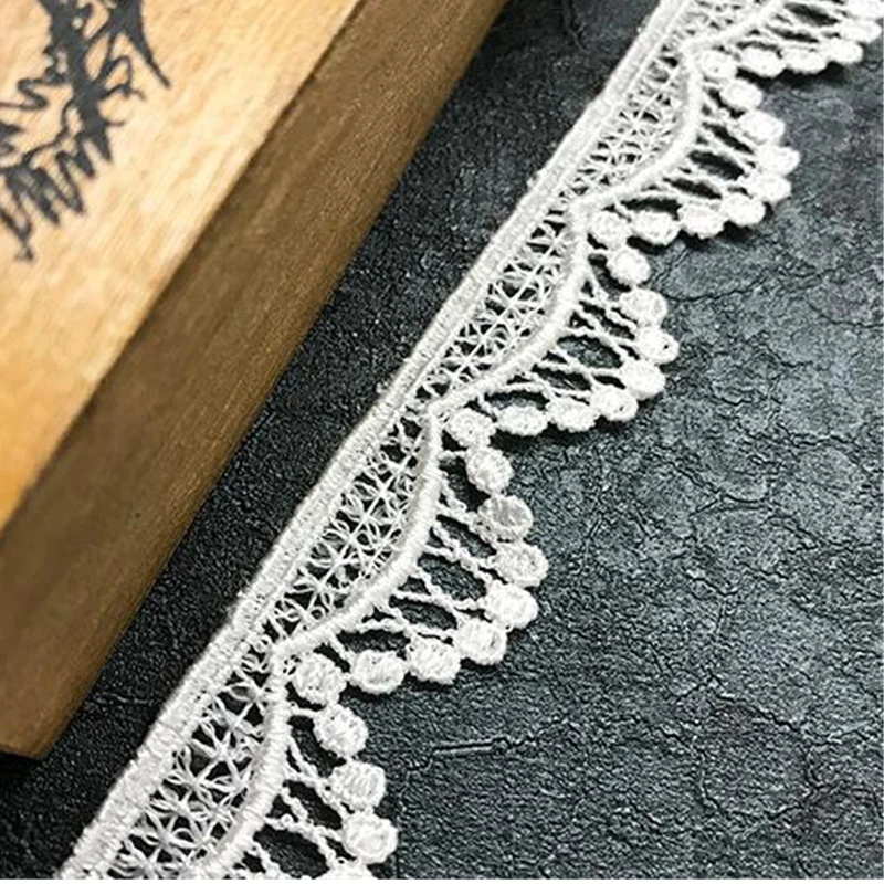 Garniture en dentelle croisée de bosse pour robe de mariée, artisanat de couture, rideau, patchwork de scrapbooking, appliques de garnitures de ruban pour enfant, 2 mètres