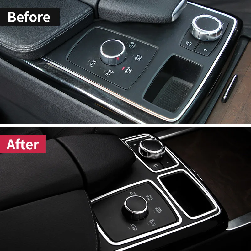 Car Center Console Trims frame For Mercedes Benz GLE coupe c292 W166 350d ML320 350 2012 GL450 x166 GLS amg Accessories