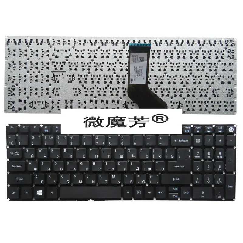 Russia for Acer AEZRTG00210 LV5T A50B LV5T-A50B NK.I1517.00K NSK-RE1SQ NKI151700K NKI151302Z PK13INX1A04 RU keyboard