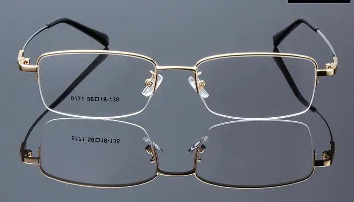 men's metal Finished myopia glasses unisex Nearsighted Glasses prescription glasses degree from -0.50 to -8.00