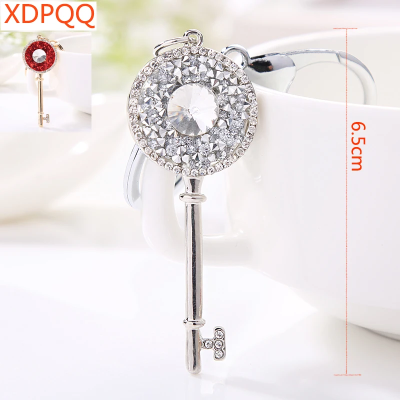 XDPQQ jewelry key chain new alloy polished key bag pendant gift female color cloth satellite stone novelty jewelry