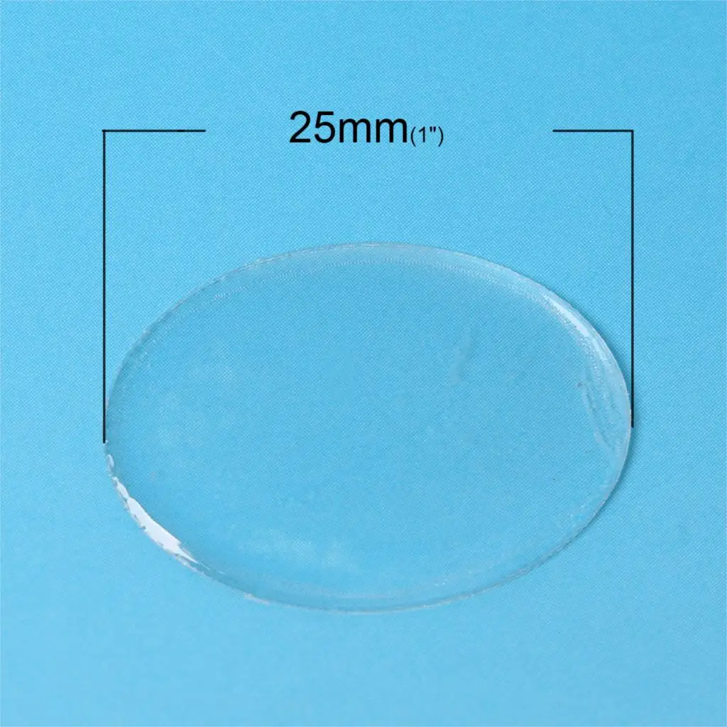 DoreenBeads Clear Transparent Oval Epoxy Domes Resin Stickers Handmade Jewelry Makings Findings 25mm(1