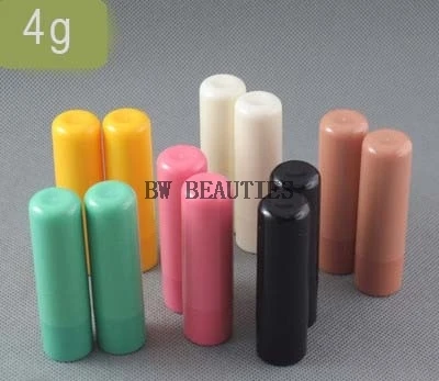 

500Pcs/Lot Hight Quility 4g Mini Empty Lip Balm Stick Tube, Lipstick Tube, Lip Balm Container with Caps Free Shipping