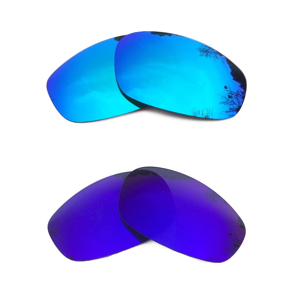 

Ice Blue Mirrored & Purple Mirrored Polarized Replacement Lenses for Split Jacket Frame 100% UVA & UVB