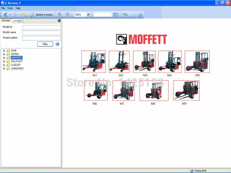 

Hiab C-Service Parts catalogs and service information system