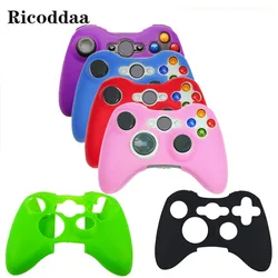 Dla kontrolera Xbox 360 miękkie etui pokrowiec silikonowy gumowa obudowa ochronna dla konsoli Xbox360 Gamepad