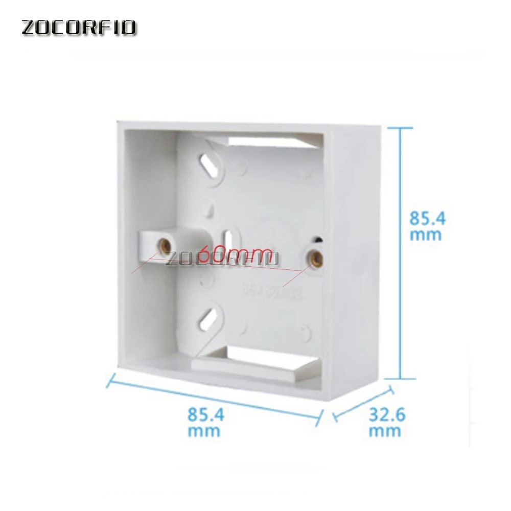 10pcs 86X86mm  wall mount junction box,outlet wall switch box,flush box, plastic back box for mansory wall