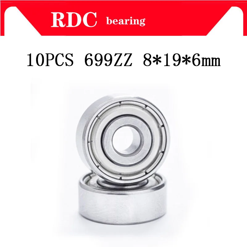 Free Shipping 10PCS ABEC-5 699ZZ 699Z 699 ZZ 9x20x6 mm High quality  Miniature Ball Bearings 619/9ZZ Balinera L2090ZZ 9*20*6