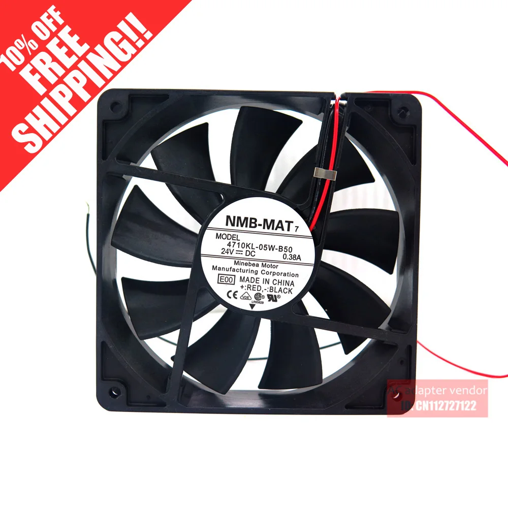 NMB -MAT 4710KL-05W-B50 12025 0.38A 24V inverter cooling fan new