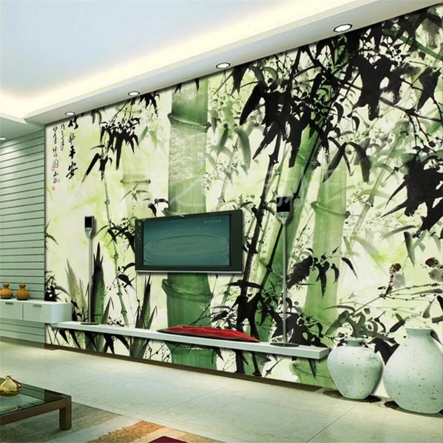 

beibehang Custom 3D wallpaper Marble Ink photo wallpaper Bamboo reported safety eco-friendly wallpaper for papel de parede mural