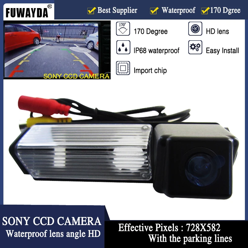 FUWAYDA CCD Car Reverse Camera for  Mitsubishi  Challenger Grandis Backup Rear View Reversing Parking Kit Night Vision