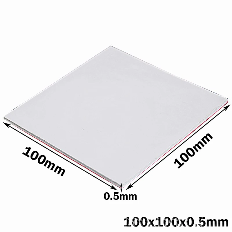 

50Pcs Gdstime 100X100x0.5MM White SMD DIP IC Chip Conduction Heatsink Thermal Compounds Silicone Pad