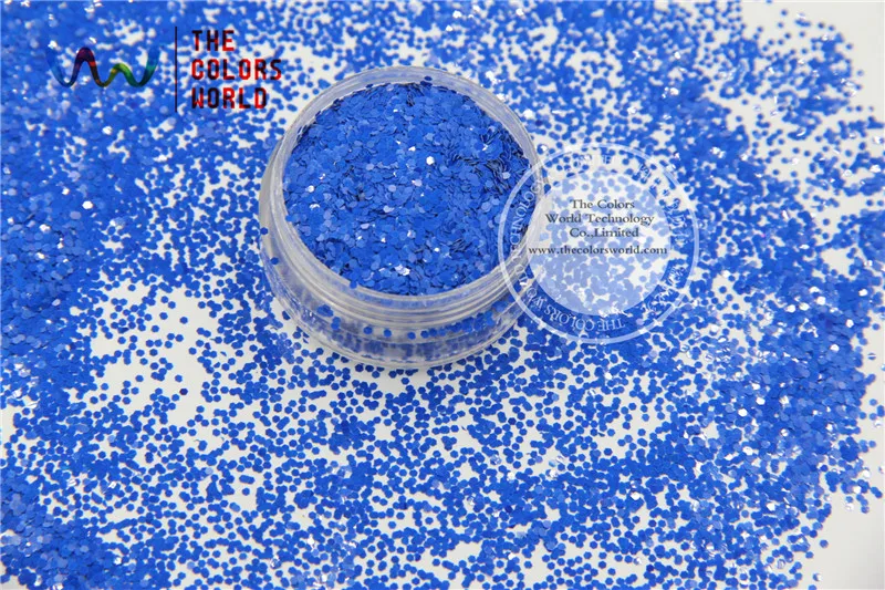 TCH310 1.0 MM Size 040 Solvent Resistant  Mate Colors Hexagon shape glitter  for nail polish,nail art  or other Navy Blue