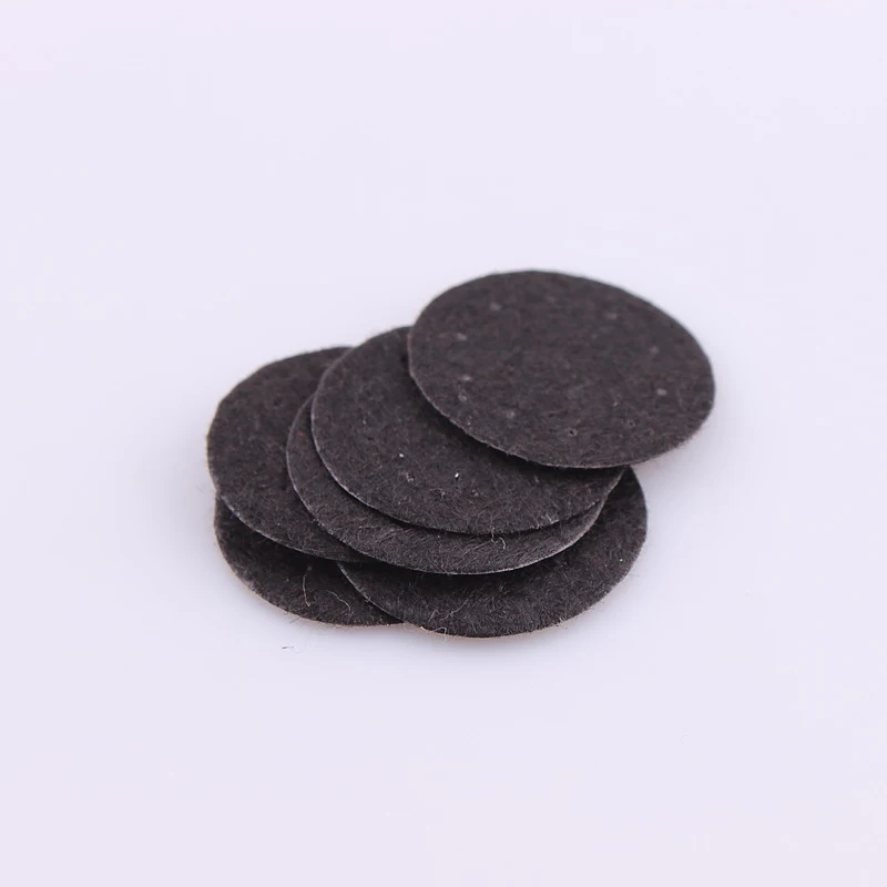 100PCS   White And Black Round Felt fabric pads 25/30/40mm accessory patches circle felt pads, fabric flower accessories