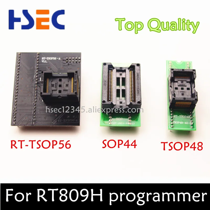 Top Quality TSOP56 Adapter+ SOP44 to DIP44 adapter socket+ TSOP48 to DIP48 adapter socket for RT809h emmc-nand flash programmer