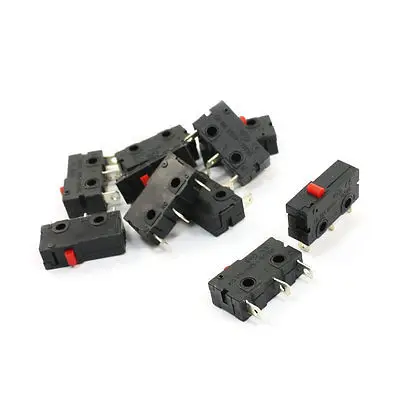 5A 125/250VAC 1NO 1NC 1COM SPDT Momentary Mini Micro Switches 10 Pcs