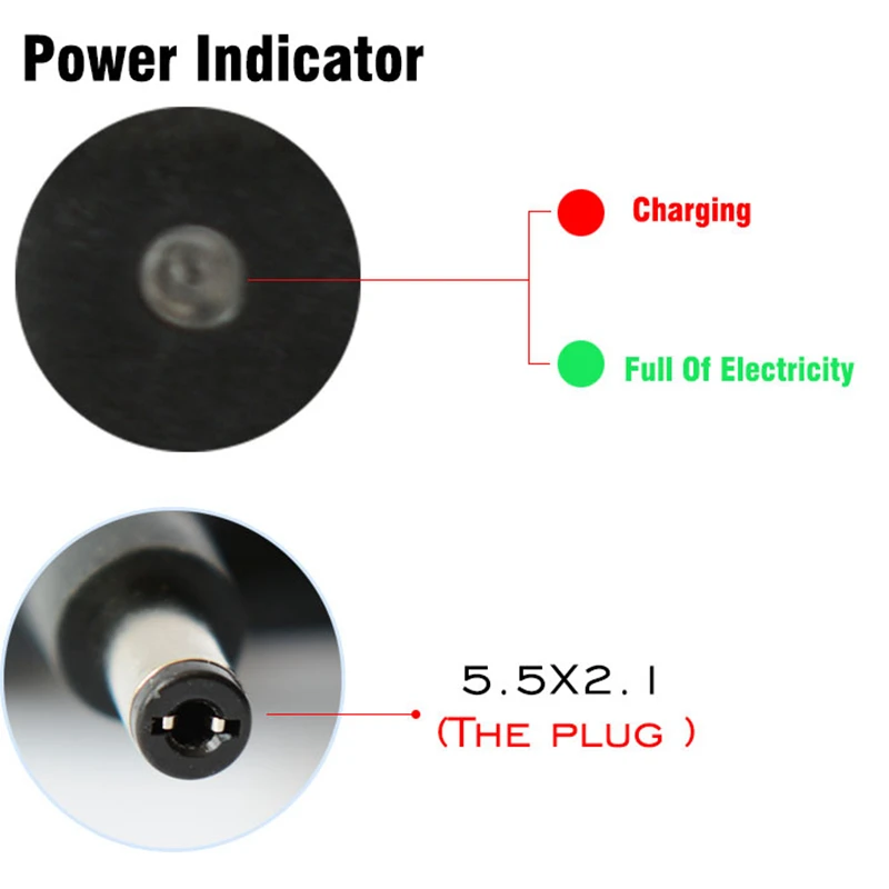 Hot product 16.8 v 1a lithium acculader voor auto laptop motocycle moto charger dc 5.5mm power