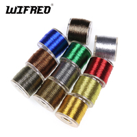 WIFREO 100 yards spool Metallic Fishing Rod Building Wrapping Thread for Fishing Guide Eyelet Jig Hook Tying Rod Repairing Line