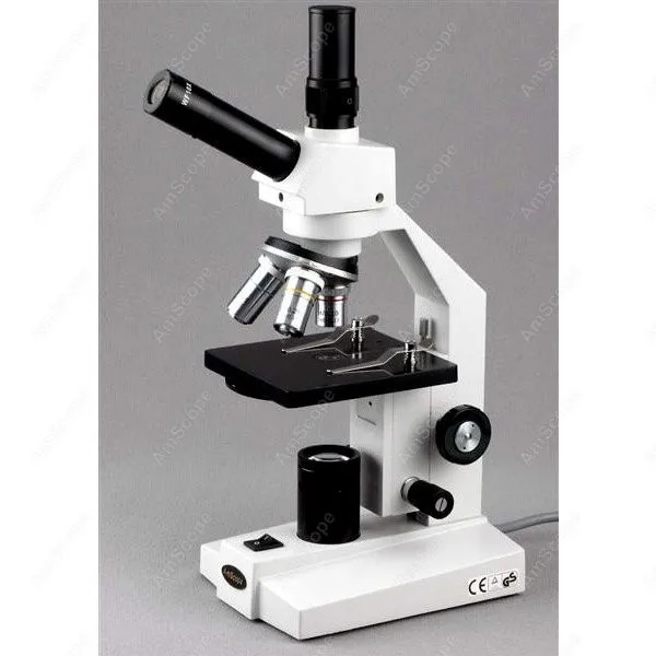 Biological Dual-View Compound Microscope--AmScope Supplies 40x-800x Biological Dual-View Compound Microscope