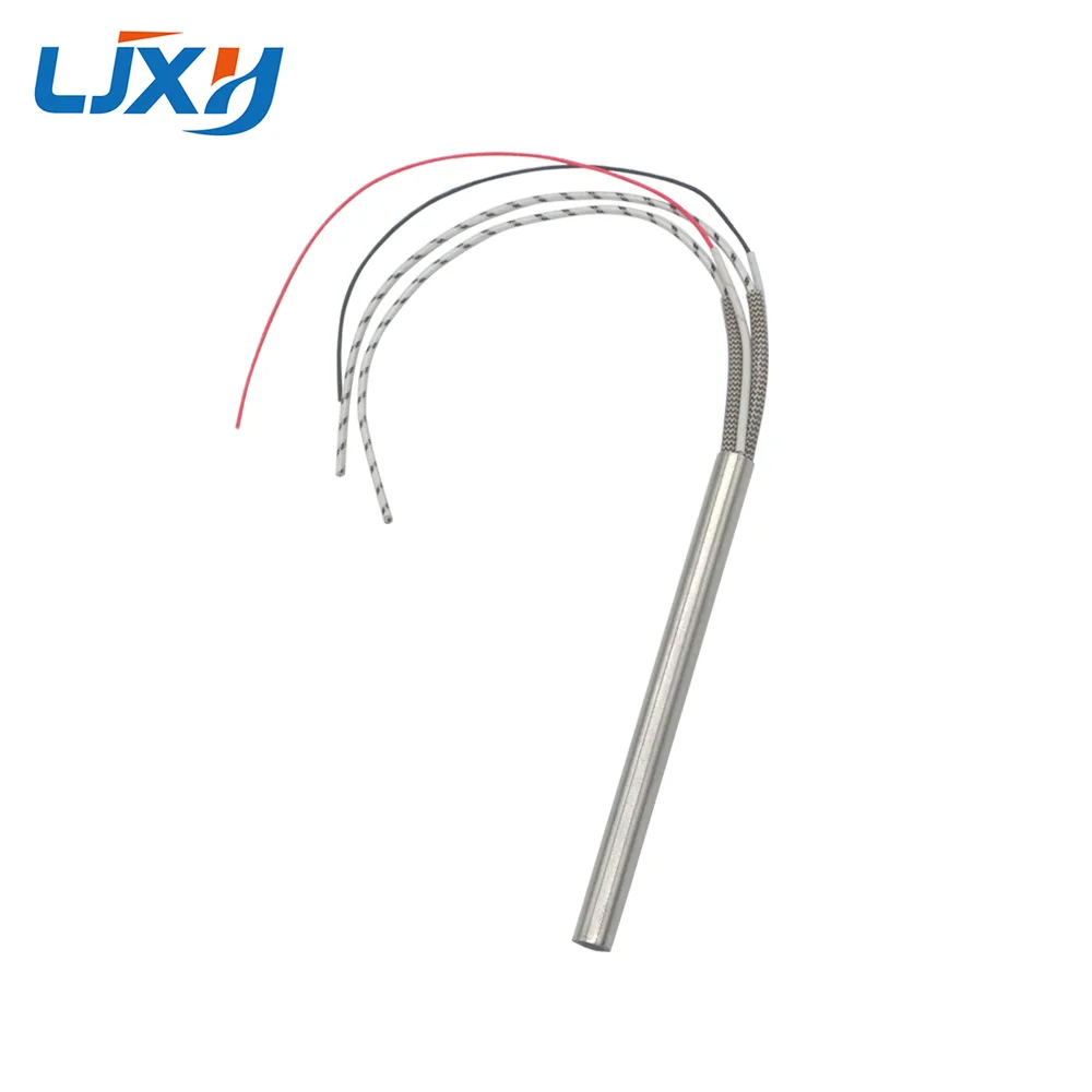 LJXH Single Head Heating Cartridge Heater with Type K Thermocouple 304 Stainless Steel 9x120mm/9x150mm/9x200mm Accept Custom