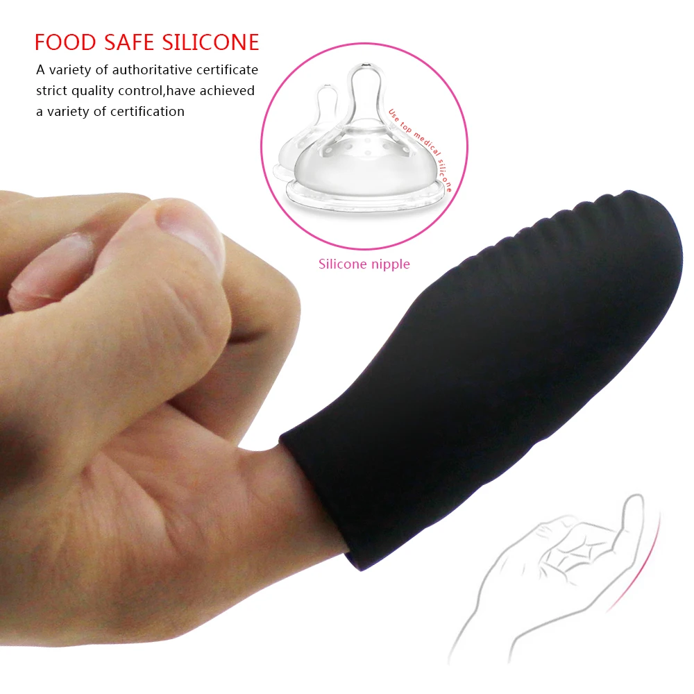 Silicone Finger Vibrator For Women Clit Stimulator G-spot Vibrator Clitoral Stimulation Massager Female Masturbation Sex Product