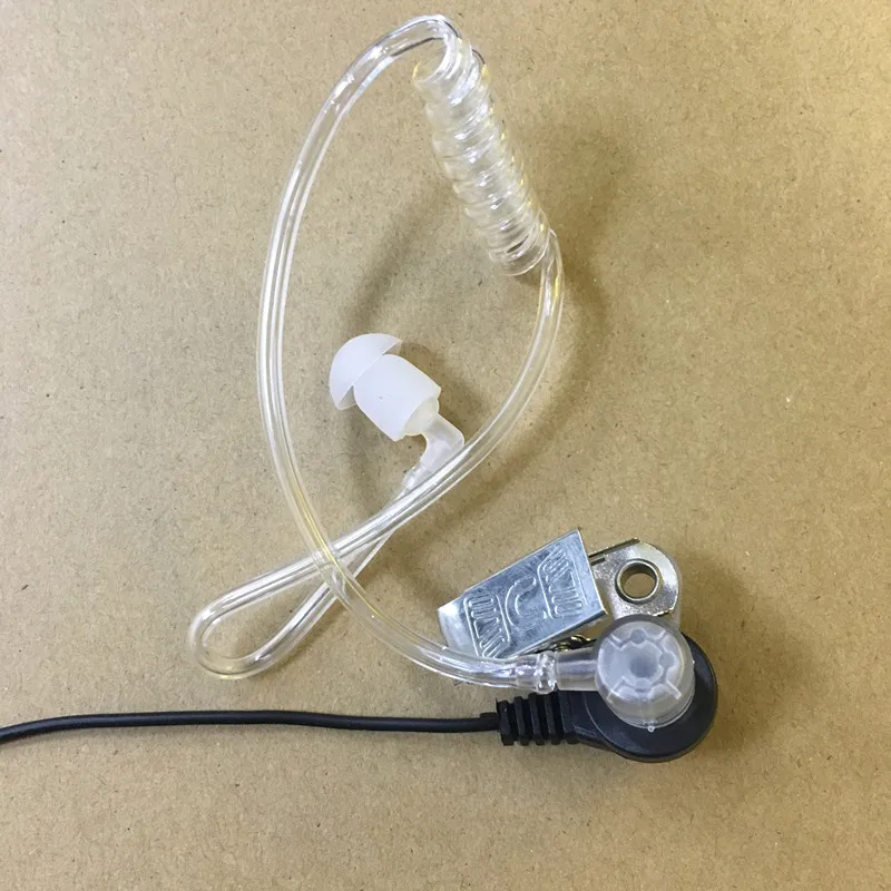 سماعة رأس صوتية لأنبوب الهواء الشفاف ، 2 دبابيس لـ ICOM IC V8 V82 V85 F11 F26 F4008A F31 F4GT F3021 F3001 وما إلى ذلك جهاز اتصال لاسلكي