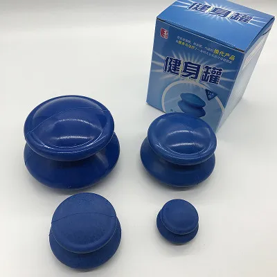 

Traditional 4pcs Natural Rubber Cupping Therapy Set Health Care Small Body Cupping jar Chinese Acupunture Vacuum Cupping Set