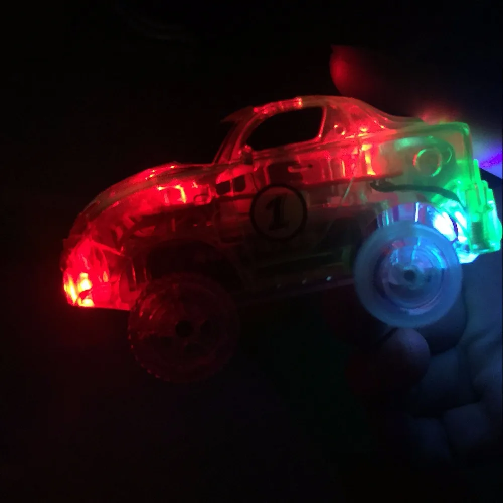 Big Size Magical Glow Racing Track Set Track Car Flexible Glowing Tracks Toy 162/165/220/240 Race Track With Retail Box Gifts