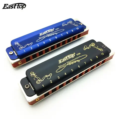 Easttop Harmonica T008K 10 Hole Blues SevenAngel