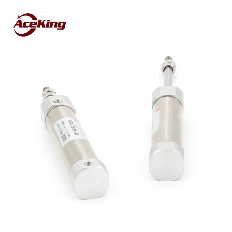 AceKing pen cylinder miniature stainless steel double acting single rod mini cdj2b 10/12/16-10/20/30/50/80/100 stroke cylinder image 6