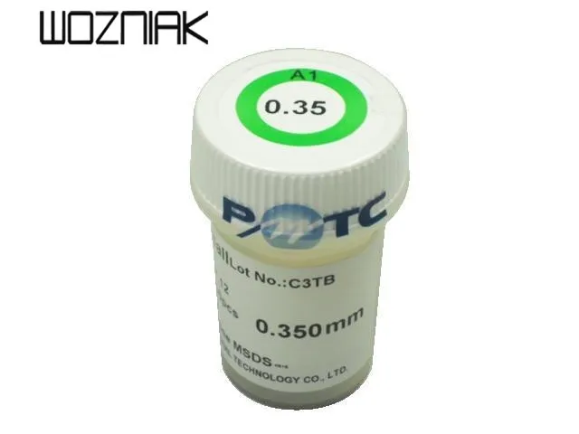 1 bottle PMTC Leaded BGA solder balls 250k 0.25 mm 0.3mm 0.4mm 0.5mm0.6mm0.76mm  for BGA reballing rework