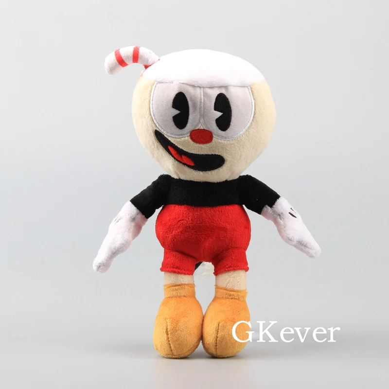 Cartoon Cuphead Game Cuphead Mugman Mecup And Brocup Plush Toy 9