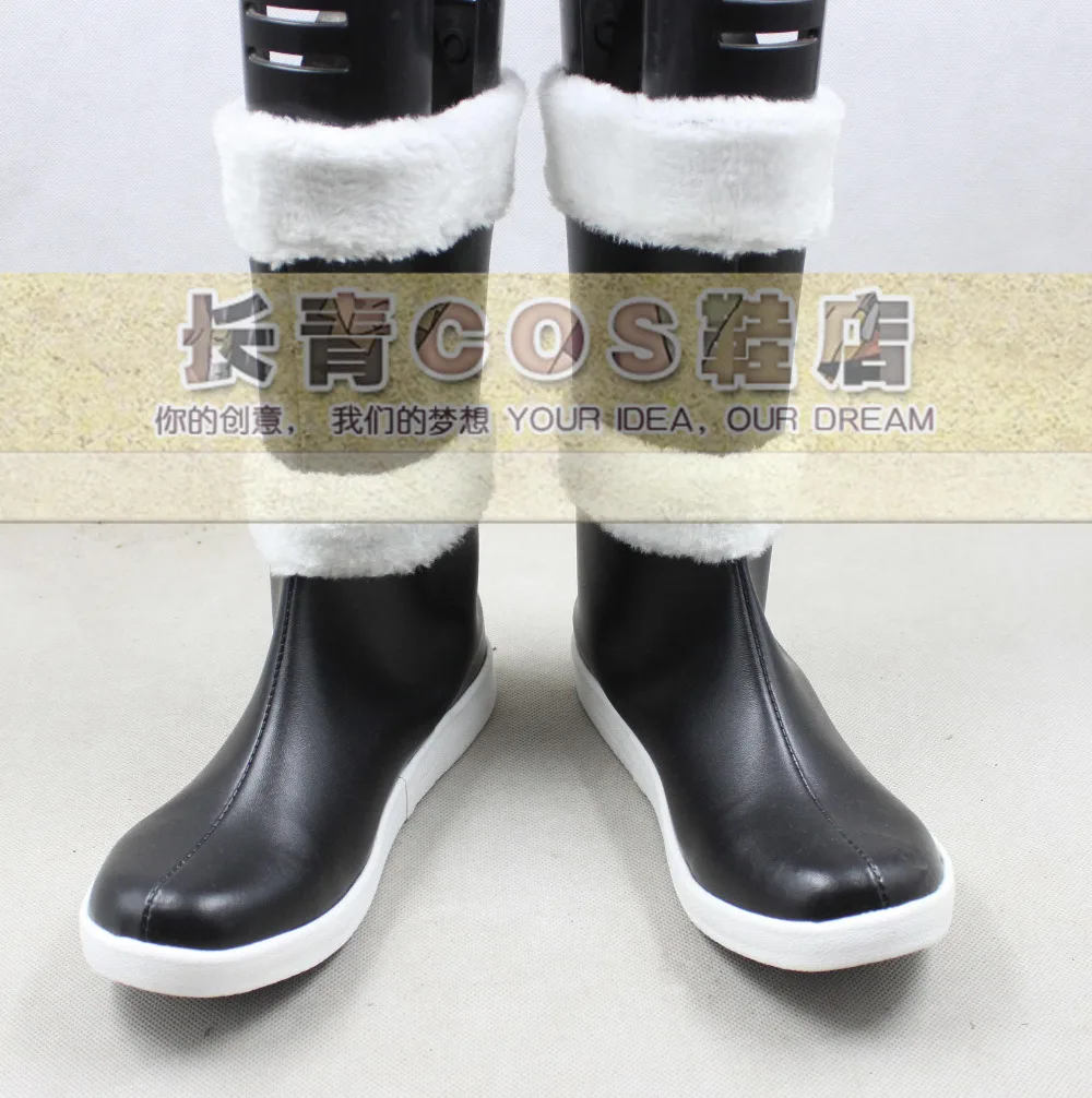 

Spice and Wolf Horo Black Short Cosplay Shoes Boots C006