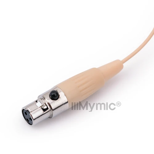 Imagen 2 del producto Micrófono condensador de auriculares profesional Beige de 3 pines micrófono de diadema de voz unidireccional para sistema inalámbrico AKG TA3F XLR de 3 pines