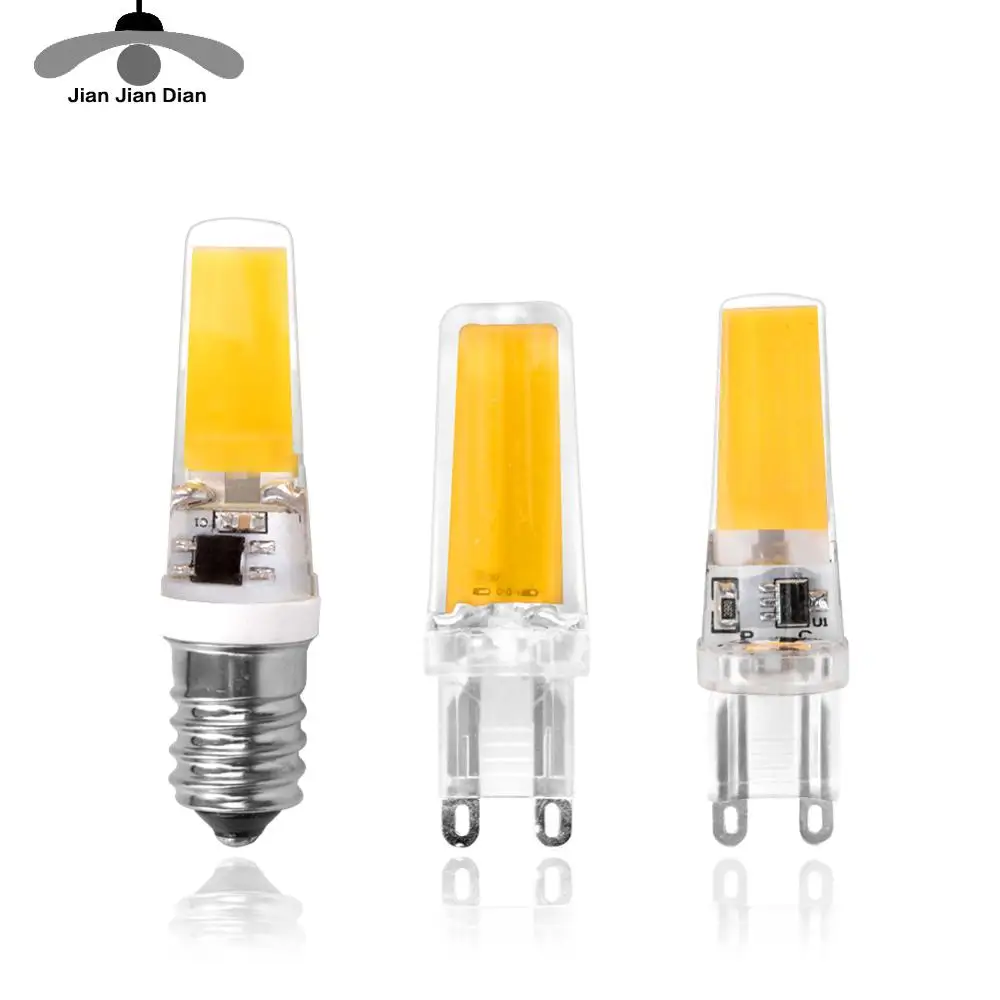 

Led G4 G9 E14 Lamp Bulb Dimming Lighting AC DC 12V 220V 3W 6W 9W COB SMD Replace Halogen Lights Spotlight Bombillas Chandelier