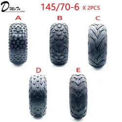 2pcs/lot of 6 Inch ATV Tire 145/70-6 four wheel vehcile Fit for 50cc 70cc 110cc Small ATV Front Or Rear Wheels