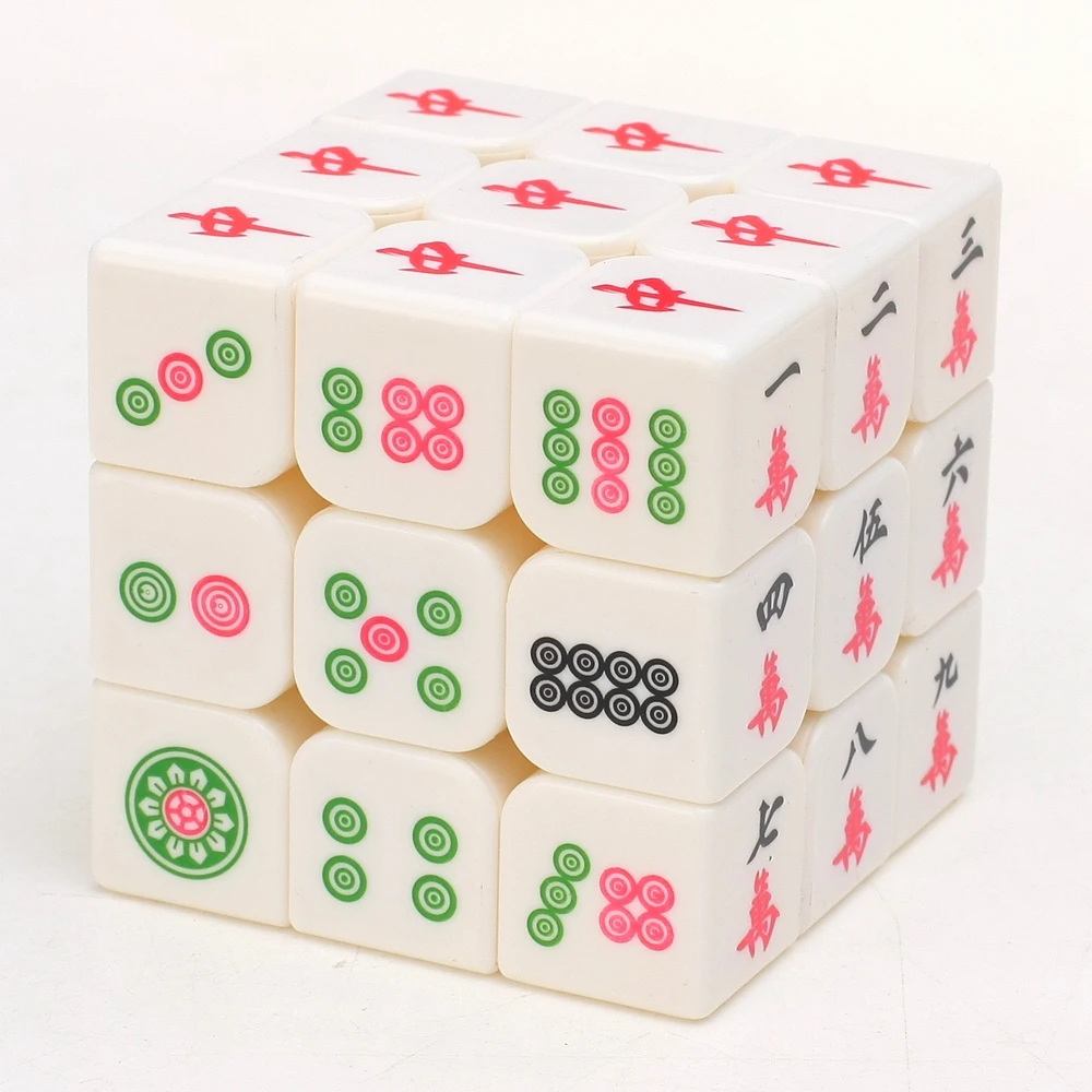 Zcube Leucht Mahjong 3x3x3 Zauberwürfel Geschwindigkeit Puzzle Spiel Cubes Pädagogisches Spielzeug für Kinder Kinder