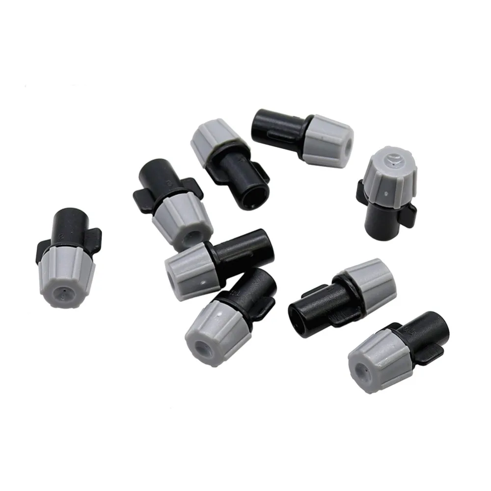 Gray Mist Nozzle Agriculture Irrigation system Spray nozzle Greenhouse Micro irrigation Water spray with 6 mm Interface 20 Pcs
