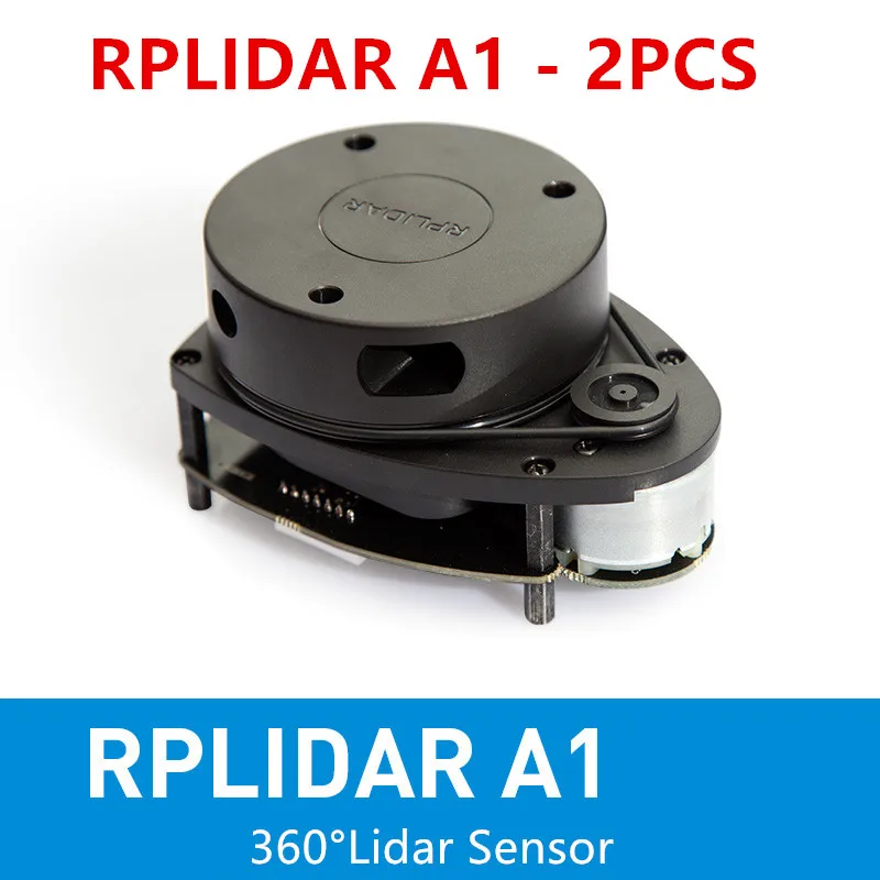 2 pcs RPLIDAR A1M8 2D 360 degree 12 meters scanning  radius lidar sensor scanner for obstacle avoidance and navigation of robots