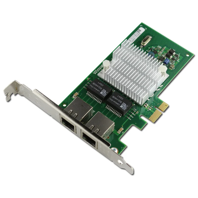 PCIe X1 Dual Port Gigabit Ethernet Network Adapter Card 1000Mbps i350AM2 Chipset